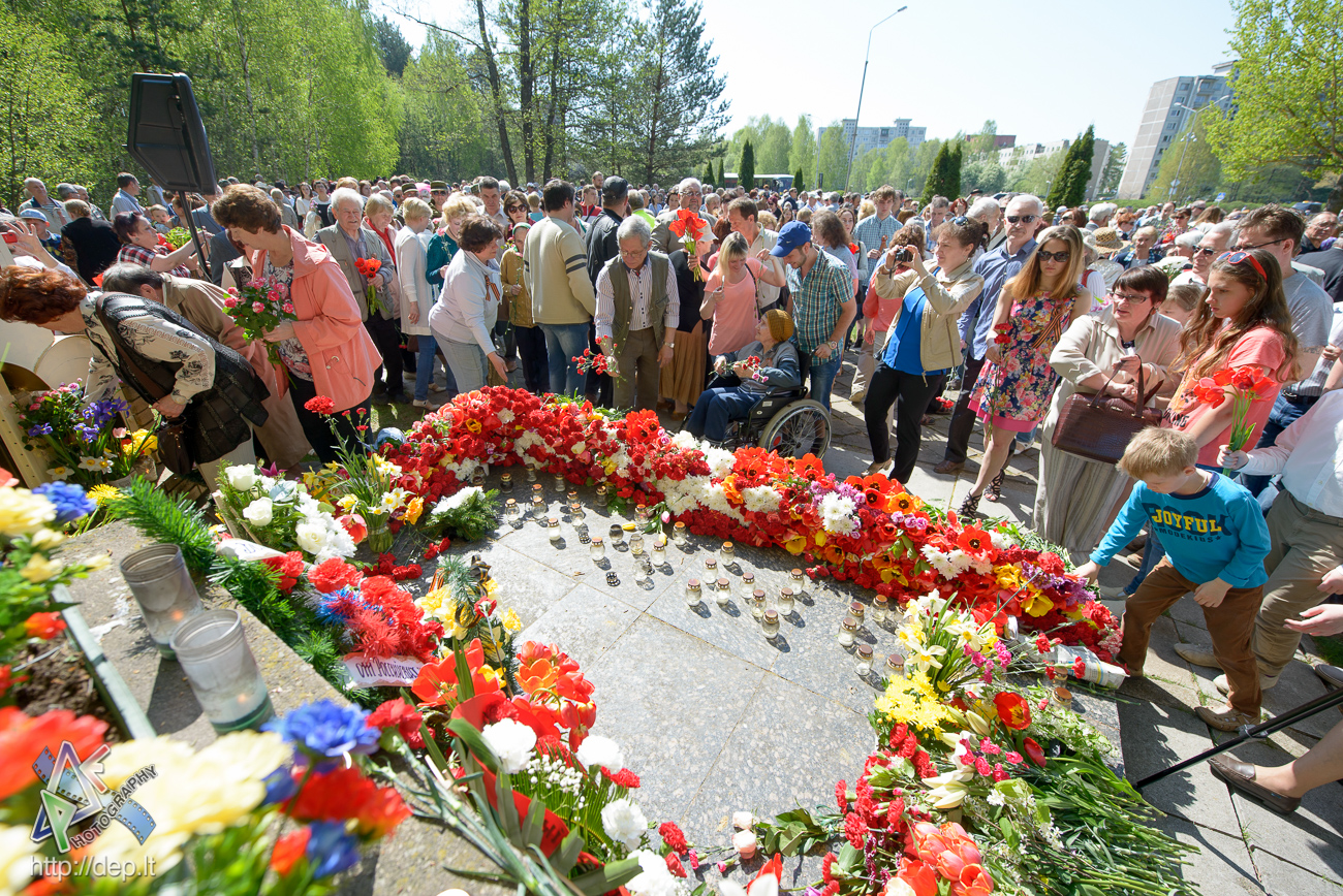 День Победы в Висагинасе. 9 мая 2016 года